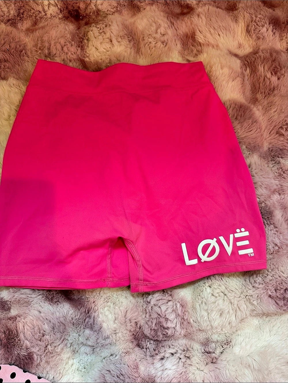LOVE Women's Pink Athletic Shorts